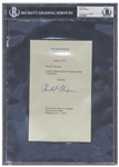 Richard Nixon Signed Souvenir Resignation -- Encapsulated by Beckett